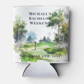 Personalisierter Dosenkühler | Bachelor Golf Weeke (Vorderseite)