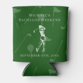 Personalisierter Dosenkühler | Bachelor Golf Weeke (Vorderseite)