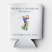 Personalisierter Dosenkühler | Bachelor Golf Weeke (Vorderseite)