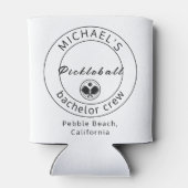 Personalisierter Dosenkühler | Bachelor Pickleball (Rückseite)