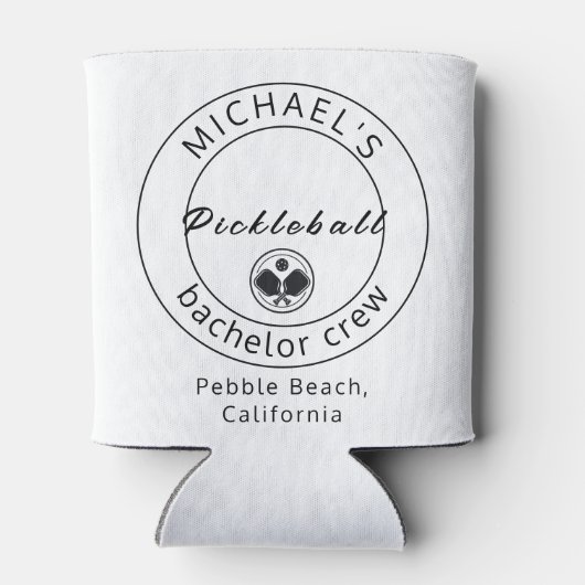 Personalisierter Dosenkühler | Bachelor Pickleball (Rückseite)
