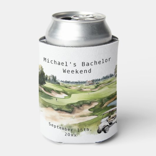 Personalisierter Dosenkühler | Golf Bachelor Party (Kanne Vorderseite)