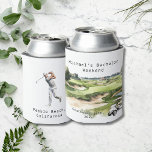 Personalisierter Dosenkühler | Golf Bachelor Party<br><div class="desc">Personalisierter Dosenkühler | Golf Bachelor Party Personalisiert Can Coolers sind die perfekte Keepsakes für Ihre Freunde, um sich an Ihren besonderen Tag zu erinnern. Herzlich willkommen zu einer lustigen und unvergesslichen Junggesellen-Party! Fügen Sie diesem Design Ihre benutzerdefinierte Formulierung hinzu, indem Sie die "Diese Vorlage bearbeiten"-Felder auf der rechten Seite des...</div>