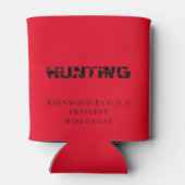 Personalisierter Dosenkühler | Jagdwoche Bachelor (Rückseite)