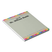 Personalisierter Dozent Grad Job - Zurück zur Schu Notizblock (angewinkelt)