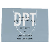 Personalisierter DPT Arzt für Physikalische Therap Große Geschenktüte (Rückseite)