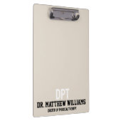 Personalisierter DPT Arzt für Physikalische Therap Klemmbrett (Rechts)