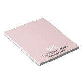 Personalisierter DPT Arzt für Physikalische Therap Notizblock (angewinkelt)