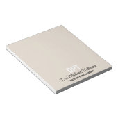 Personalisierter DPT Arzt für Physikalische Therap Notizblock (angewinkelt)