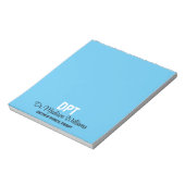 Personalisierter DPT Arzt für Physikalische Therap Notizblock (Rotiert)