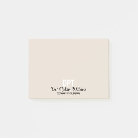 Personalisierter DPT Arzt für Physikalische Therap Post-it Klebezettel (Vorderseite)