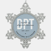 Personalisierter DPT Arzt für Physikalische Therap Schneeflocken Zinn-Ornament (Vorderseite)
