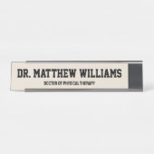 Personalisierter DPT Arzt für Physikalische Therap Schreibtischnamensplakette (Vorderseite )