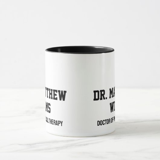 Personalisierter DPT Arzt für Physikalische Therap Tasse (Zentrum)