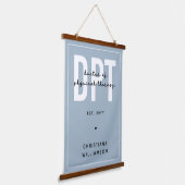 Personalisierter DPT Arzt für Physikalische Therap Wandteppich Mit Holzrahmen (Gewinkelt)