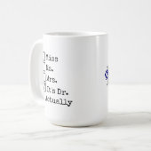 Personalisierter DR-Abschlussbecher, Geschenk für  Kaffeetasse (Vorderseite Links)