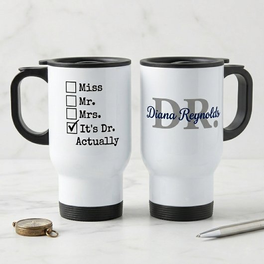 Personalisierter DR-Abschlussbecher, Geschenk für Reisebecher