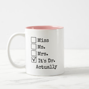 Personalisierter DR-Abschlussbecher, Geschenk für Zweifarbige Tasse