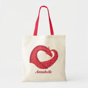 Personalisierter Drache Tragetasche