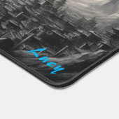 Personalisierter Drache über chinesischer Schreibt Schreibtischunterlage (Ecke)