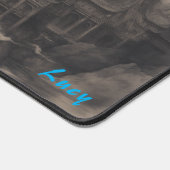 Personalisierter Drache über chinesischer Schreibt Schreibtischunterlage (Ecke)