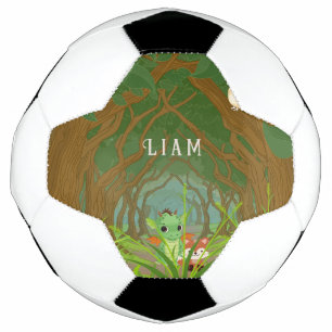 Personalisierter Drache und Freund Fußball