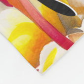 Personalisierter Drache und Vulkan Fleecedecke (Ecke)