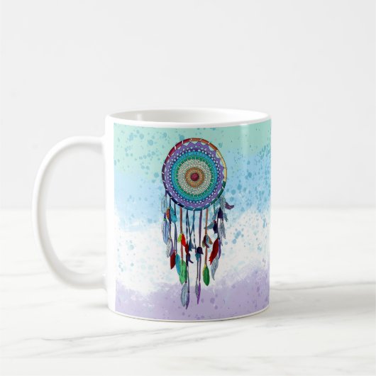 Personalisierter Dreamcatcher Kaffeetasse (Links)