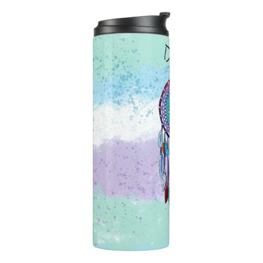 Personalisierter Dreamcatcher Thermosbecher (Nach links gedreht)