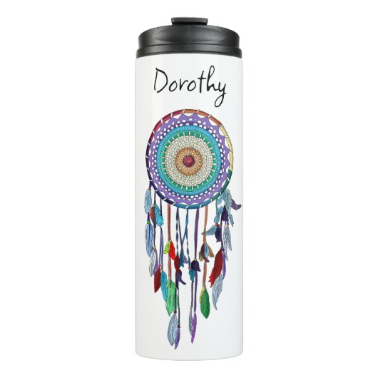 Personalisierter Dreamcatcher Thermosbecher (Vorderseite)