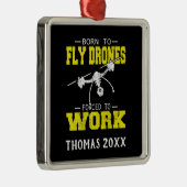 Personalisierter Drohnenpilot, Multirotor-Quadcopt Ornament Aus Metall (Rechts)