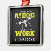 Personalisierter Drohnenpilot, Multirotor-Quadcopt Ornament Aus Metall (Links)