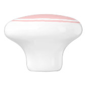 Personalisierter Druckknopf für das hellrosa Monog Keramikknauf (Seitenansicht)