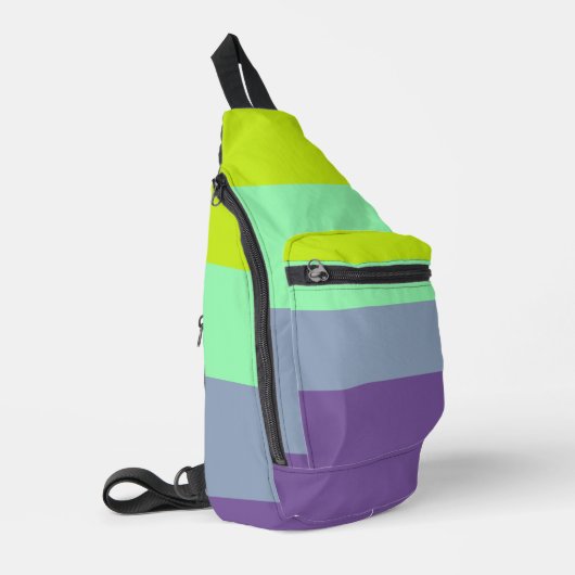 Personalisierter Druckknopfbeutel Crossbody Bag (Linke Seite)