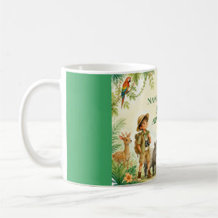Personalisierter Dschungel-Abenteuer-Becher für Ju Kaffeetasse