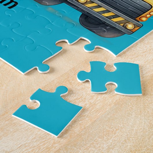 Personalisierter Dump Truck Puzzle (Seite)