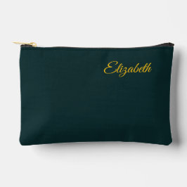 Personalisierter dunkler Dschungel Grüner Klassike Zubehörtasche