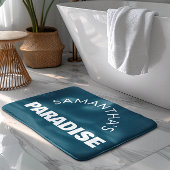 Personalisierter Dunkler Ozean Blue Bath Mat Badematte