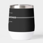 Personalisierter, dünner Silber-Line-Korrektur-Off (Rückseite)