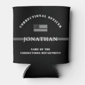 Personalisierter, dünner Silber-Line-Korrektur-Off Dosenkühler (Vorderseite)