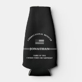 Personalisierter, dünner Silber-Line-Korrektur-Off Flaschenkühler (Vorderseite)