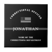 Personalisierter, dünner Silber-Line-Korrektur-Off Fliese (Vorderseite)