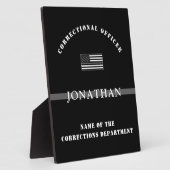 Personalisierter, dünner Silber-Line-Korrektur-Off Fotoplatte (Seite)