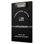 Personalisierter, dünner Silber-Line-Korrektur-Off Klemmbrett (Links)