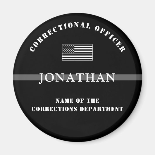 Personalisierter, dünner Silber-Line-Korrektur-Off Magnet (Vorne)