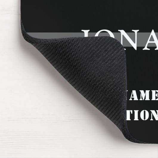 Personalisierter, dünner Silber-Line-Korrektur-Off Mousepad (Ecke)