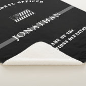 Personalisierter, dünner Silber-Line-Korrektur-Off Sherpadecke (3/4)