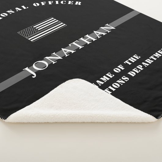 Personalisierter, dünner Silber-Line-Korrektur-Off Sherpadecke (3/4)