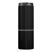 Personalisierter, dünner Silber-Line-Korrektur-Off Thermosbecher (Rückseite)