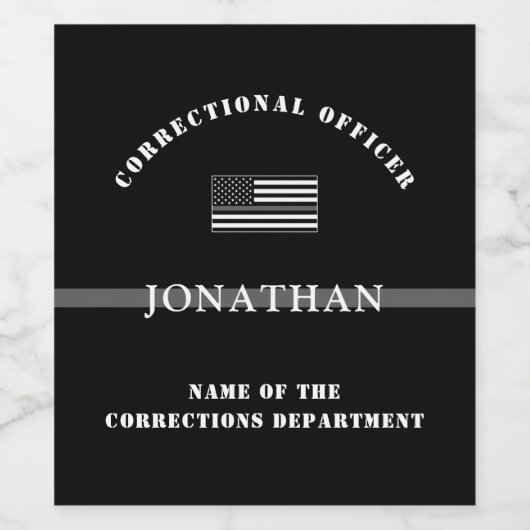 Personalisierter, dünner Silber-Line-Korrektur-Off Weinetikett (Einzelnes Label)